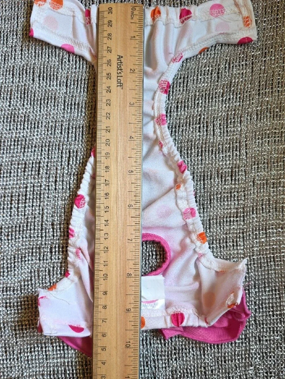 Pink Polka Dot Ruffle Swim Set for Babe Dog